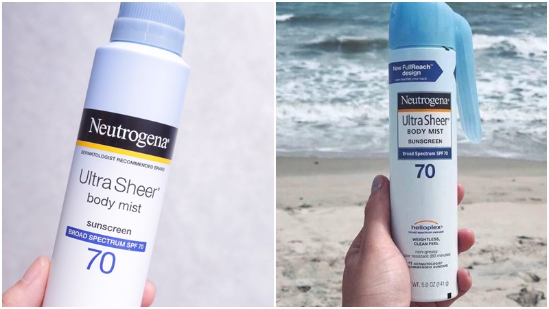 Xịt chống nắng Neutrogena Ultra Sheer Body Mist SPF 70