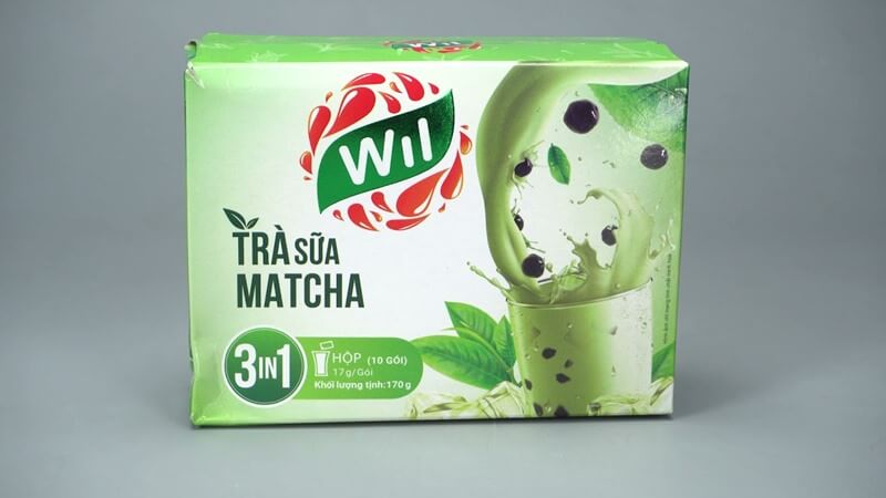 Trà sữa matcha hòa tan Wil