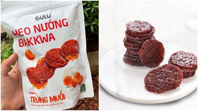 Thịt heo nướng Bakkwa vị trứng muối