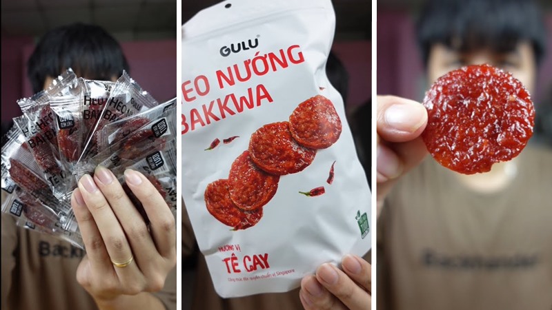 Thịt heo nướng Bakkwa vị tê cay