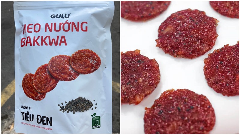 Thịt heo nướng Bakkwa vị tiêu đen