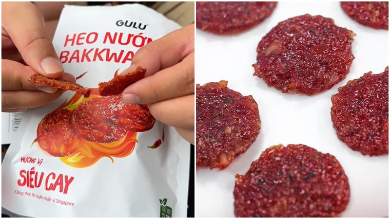 Thịt heo nướng Bakkwa vị siêu cay