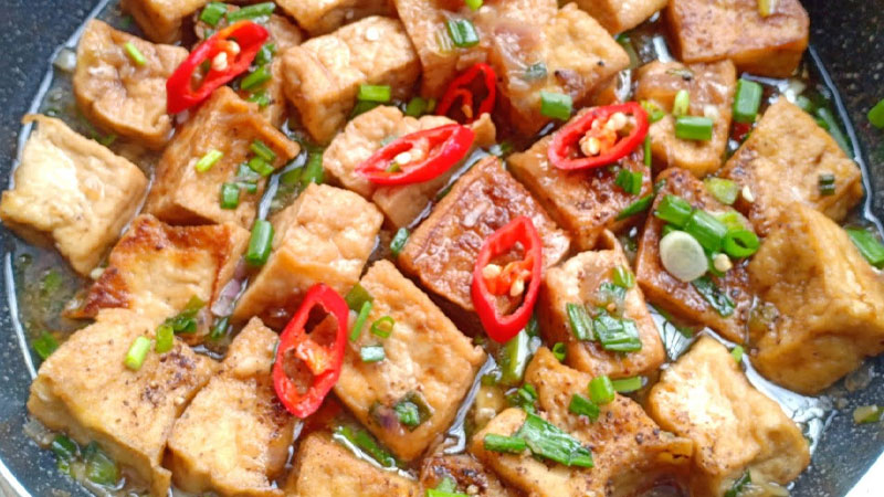 Đậu hũ kho nước tương