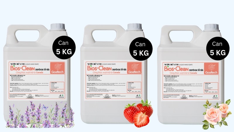 Bios-Clean là một trong những thương hiệu nước rửa tay nổi tiếng tại Việt Nam