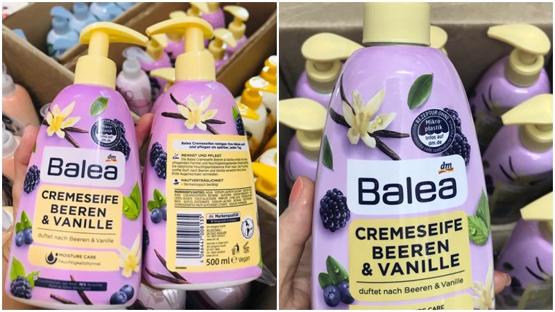 Nước rửa tay Balea vani & trái cây mọng Nước rửa tay Balea vani & trái cây mọng