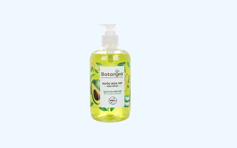 Nước rửa tay Botanika bơ, trà xanh, nha đam Nước rửa tay Botanika bơ, trà xanh, nha đam