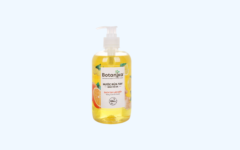 Nước rửa tay Botanika gừng, cam, chanh Nước rửa tay Botanika gừng, cam, chanh