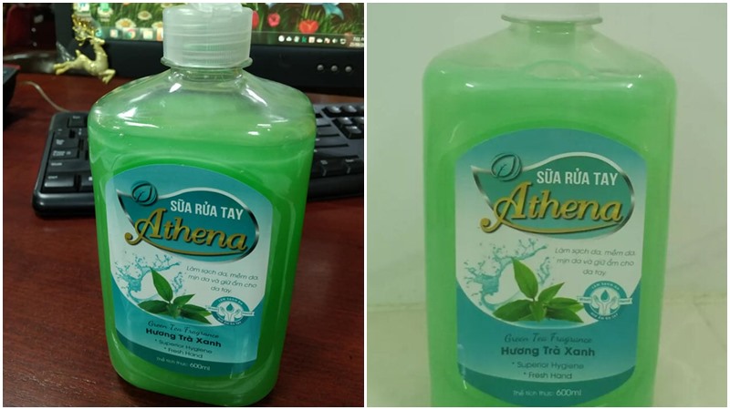 Nước rửa tay Athena hương trà xanh
