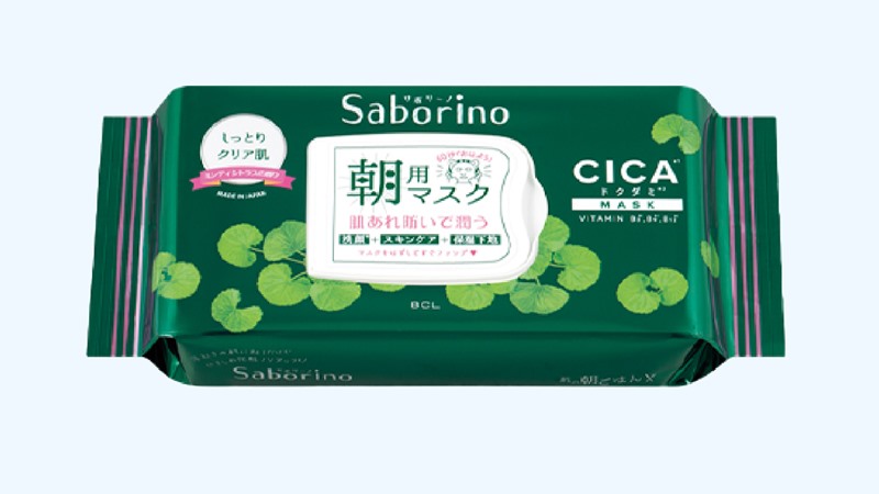 Mặt nạ tinh chất rau má cho da mụn Saborino