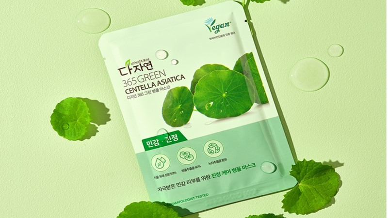 Mặt nạ rau má All Natural 365 Green Centella Asiatica