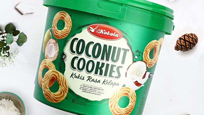 Bánh quy dừa Kokola xô 400g