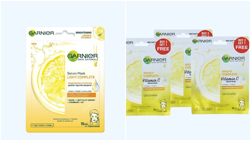 Mặt nạ tinh chất quả Yuzu và vitamin C sáng da tức thì Garnier