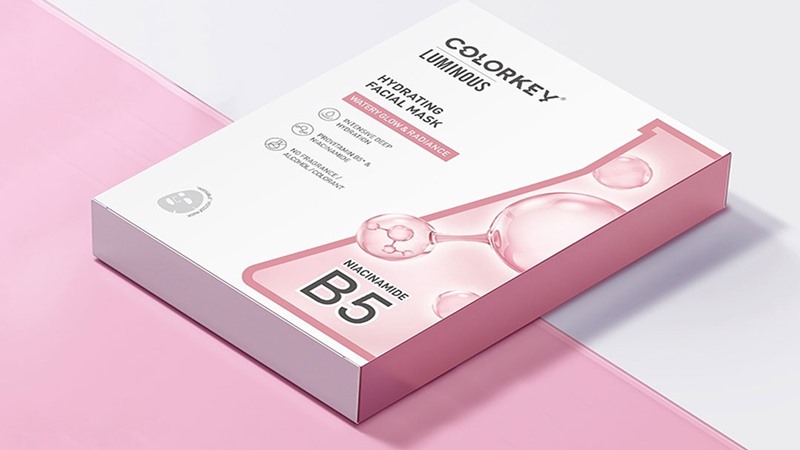 Mặt nạ Colorkey dưỡng ẩm sáng da với niacinamide Luminous B5