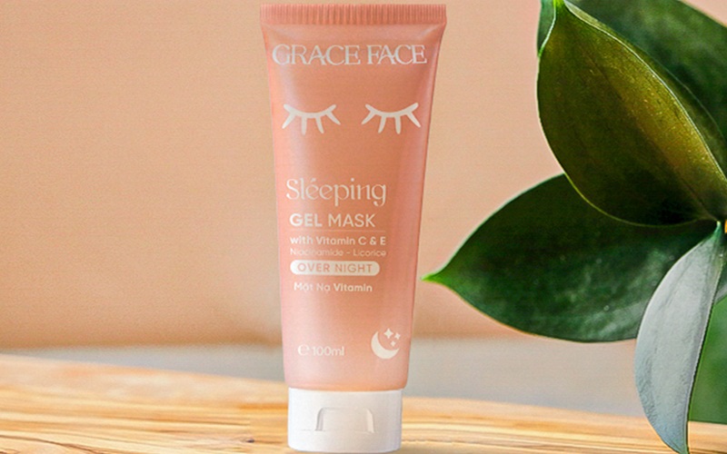 Mặt nạ ngủ dạng gel HA dưỡng trắng da cấp ẩm chống lão hoá Grace Face