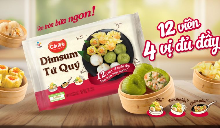 Dimsum Tứ Quý Cầu Tre: 4 vị tròn đầy, lựa chọn hoàn hảo cho bữa cơm gia đình