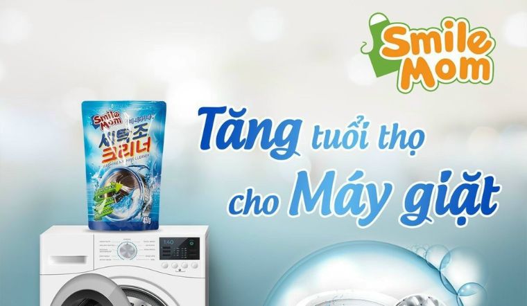 Bột tẩy lồng máy giặt Smile Mom: Giải pháp tối ưu cho máy giặt nhà bạn