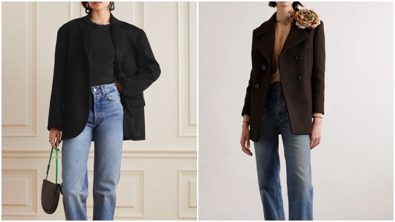 Áo vest lụa và quần skinny Áo vest lụa và quần skinny