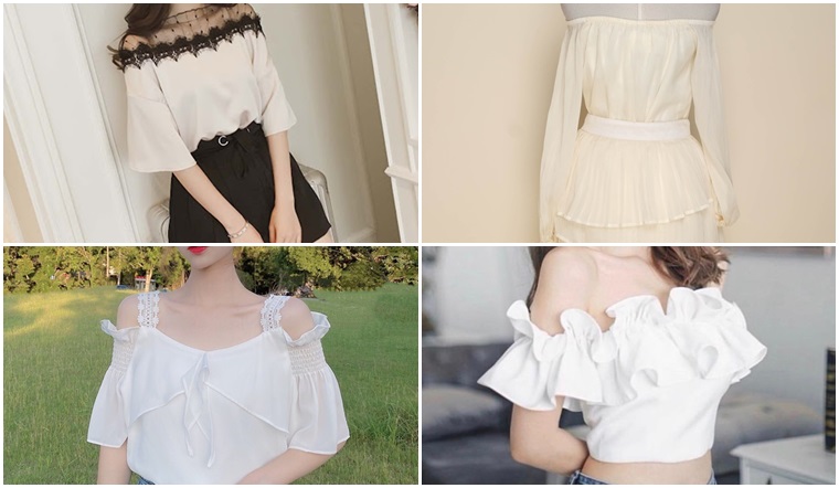 Những mẫu áo trễ vai đẹp nhất cho dịp lễ hội cuối năm