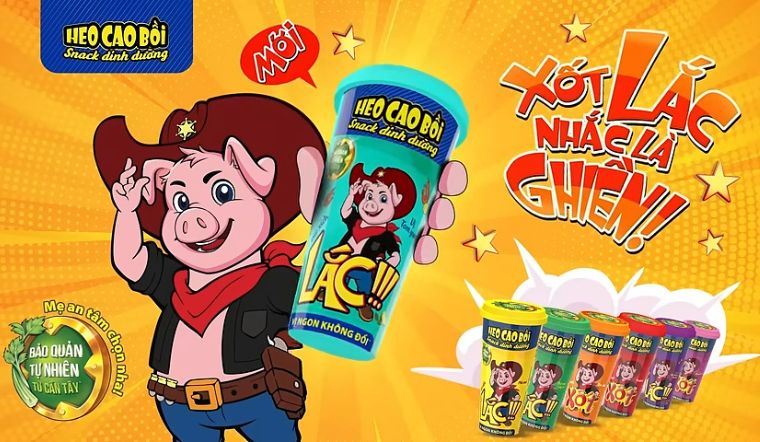 Vị Tomyum quen thuộc nay đã có mặt trên xúc xích Heo Cao Bồi