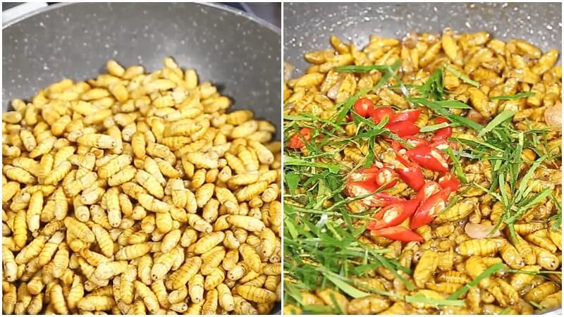 Làm món nhộng xào chua ngọt