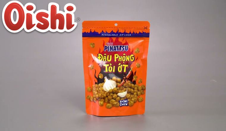 Mặn mà, cay nồng với đậu phộng tỏi ớt Pinattsu Oishi