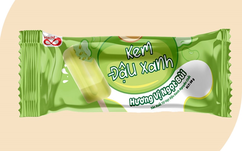 Kem đậu xanh Hachi 58g