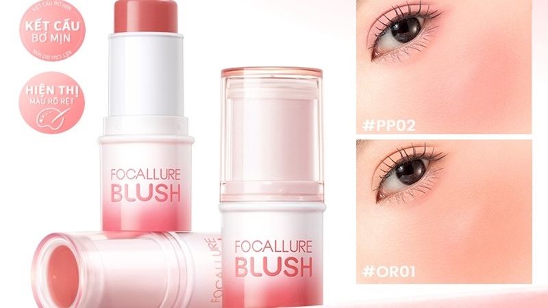 Phấn má hồng dạng thỏi đa năng Focallure