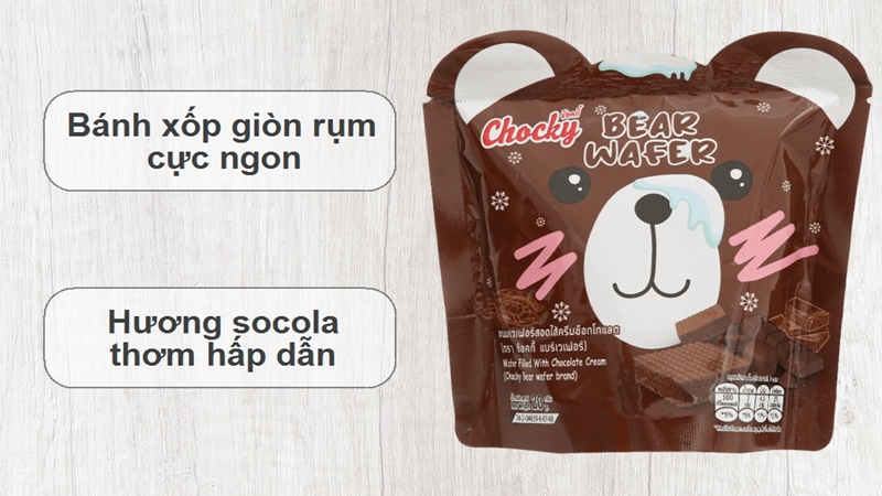 Bánh xốp hương socola Chocky Bear