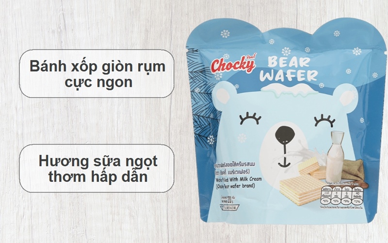 Bánh xốp hương sữa Chocky Bear
