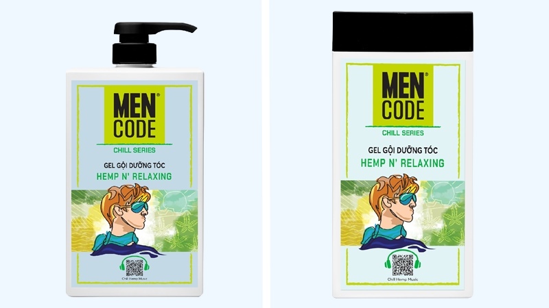 Gel gội đầu nam dưỡng tóc MENCODE Hemp N Relaxing hương thanh mát