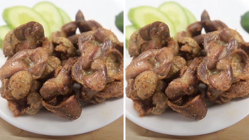 mề gà chiên lắc muối ớt