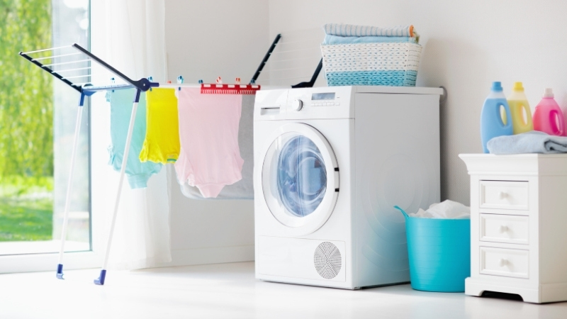 Nên đặt máy giặt ở đâu?