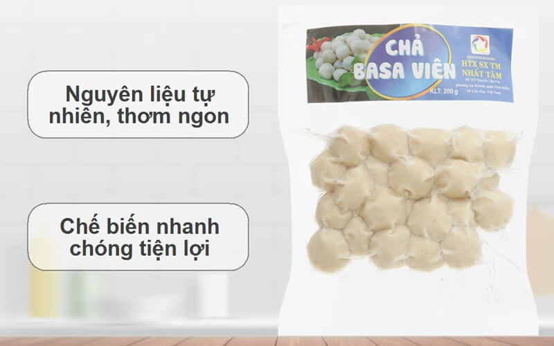 Chả basa viên hải sản ngũ sắc Nhất Tâm gói 300g