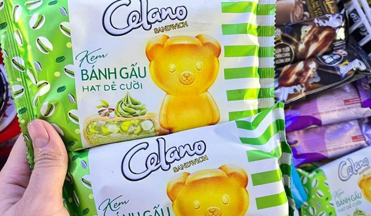 Đắm mình trong hương vị ngọt ngào của kem bánh gấu hạt dẻ cười Celano