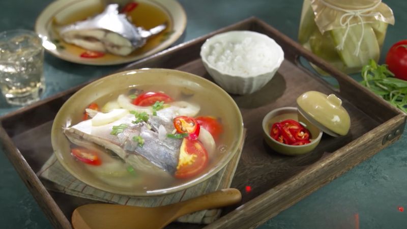 món canh cá chim dưa muối