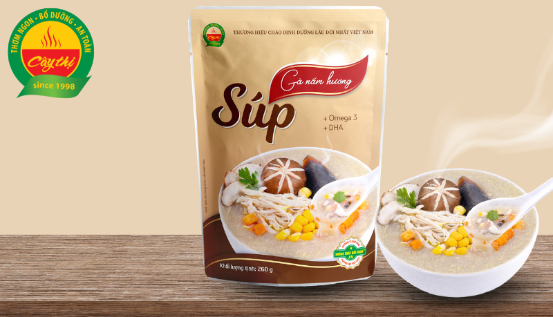 Súp gà nấm hương Cây Thị