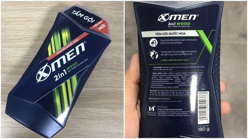 Tắm gội nước hoa X-Men Sport Wood Tắm gội nước hoa X-Men Sport Wood