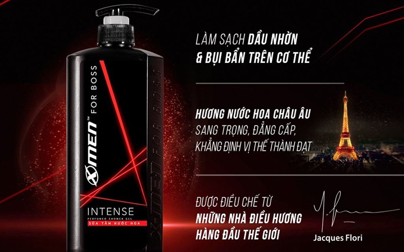 Sữa tắm nước hoa X-Men For Boss Intense Sữa tắm nước hoa X-Men For Boss Intense