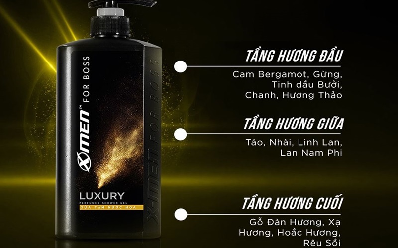 Sữa tắm nước hoa X-Men For Boss Luxury Sữa tắm nước hoa X-Men For Boss Luxury