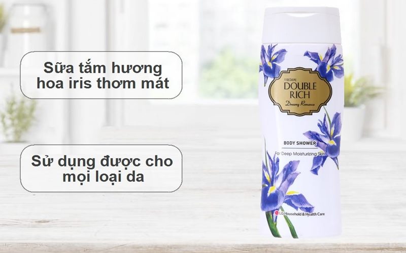 Sữa tắm hoa iris Double Rich Dreamy Romance Sữa tắm hoa iris Double Rich Dreamy Romance