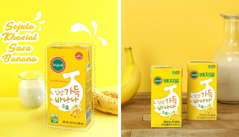 Sữa đậu nành Vegemil vị chuối là thức uống dinh dưỡng 100% từ thực vật