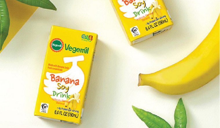 Sữa đậu nành Vegemil vị chuối bổ sung năng lượng, tốt cho hệ tiêu hóa