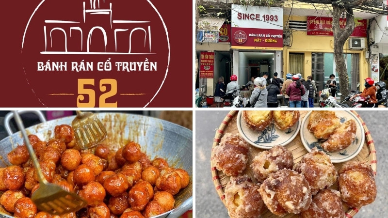 Bánh rán cổ truyền 52 Hàng Chiếu