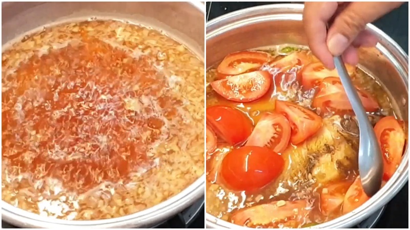 Làm cá mè vinh kho cà chua
