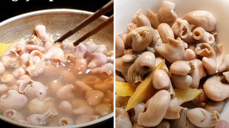 Luộc bao tử cá basa