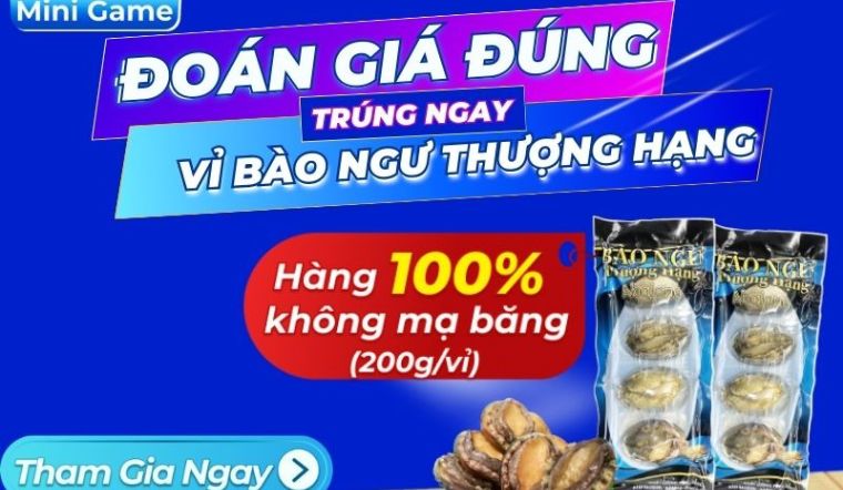 Cách chơi Minigame Đoán Giá Đúng Trúng Bào Ngư