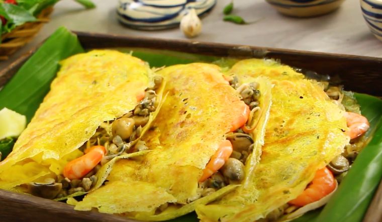 Cách làm bánh xèo hến thơm ngon, chuẩn vị miền Tây