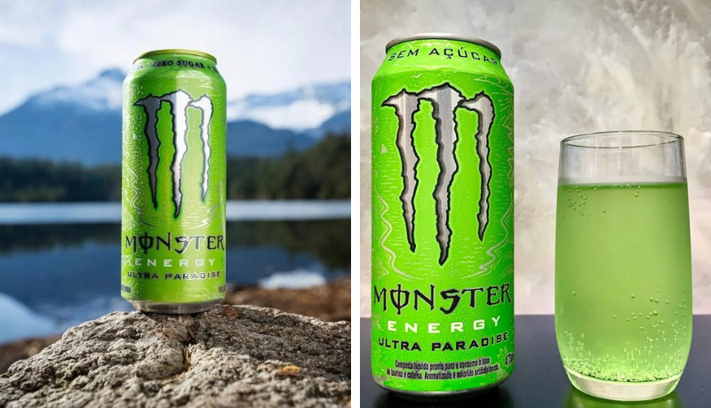 Nước tăng lực Monster Energy Ultra Paradise kết hợp giữa kiwi, táo xanh, chanh và dưa chuột