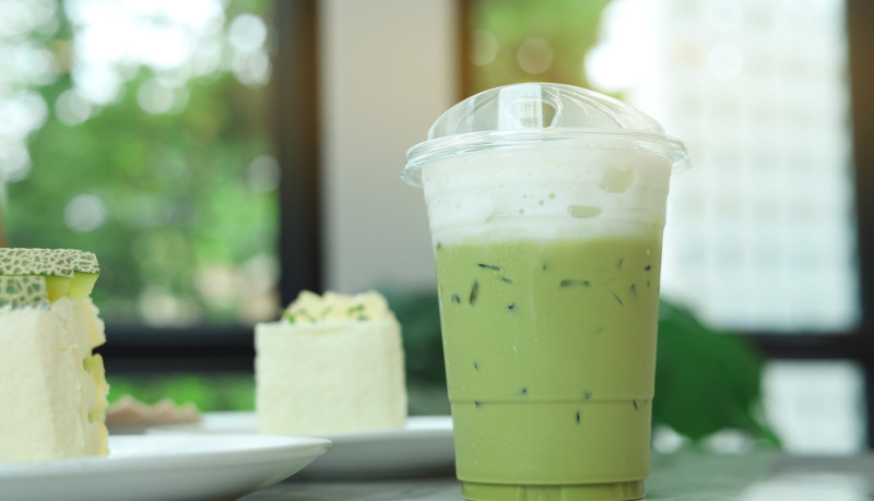 Latte xanh là thức uống ưa thích của Vương Tư Bình