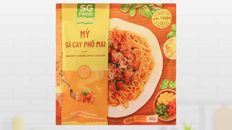 Mì gà cay phô mai SG Food gói 250g